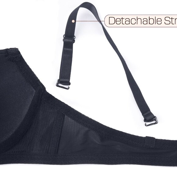 PACK OF 6 Women's Mamia Demi Cup Underwire Lace Trim Bras (BR4424PL) - Picture 2 of 5